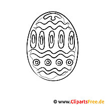 Huevo de Pascua - Página para colorear de Pascua
