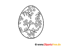 Ovos de Páscoa para colorir PDF