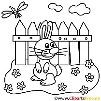 Easter coloring template for free