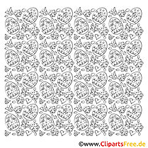 Easter pattern for printing
