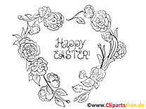 Tendrils to print and color in Easter