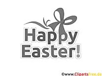 Schleife Happy Easter coloring page