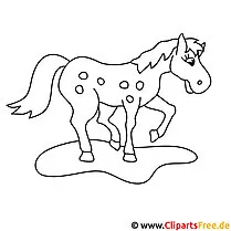 Pferd Bild zum Malen kostenlos