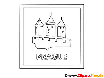 Prag Schloss Ausmalbild