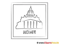 Rom Reisen Ausmalbild