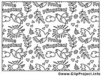 Whit Monday coloring page