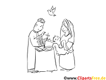 Taufpatin kostenlose Ausmalbilder