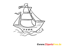 Flagge Wellen Kostenlose Malvorlagen von Schiffen und Booten