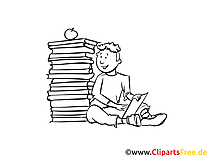 Student picture, coloring page, coloring picture for free