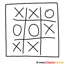 Tic Tac Toe picture for coloring