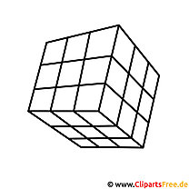 Картинка с кубиками для раскрашивания