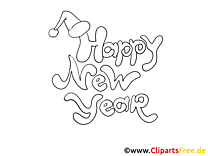 Free Colorings Happy New Year