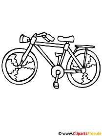 Cykelfarvelægning - gratis farvelægningssider til børn