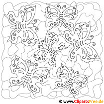 desenho de borboletas para colorir