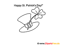 St. Patrick’s Day Glückwunsch Ausmalbild