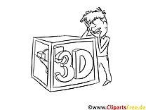 3D-Drucker Vorlage zum Ausmalen kostenlos