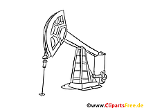 Ölpumpe Malvorlage, Bild, Grafik zum Ausmalen