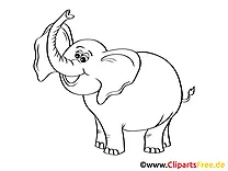 Ausmalbilder Elefanten - Malvorlagen Kostenlos zum Ausdrucken