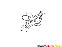 Lustige Biene Kostenlose Ausmalbilder und Malvorlagen