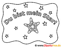You are my star coloring page