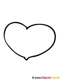 Heart Coloring Page - Valentinsdag Coloring Page