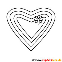 Heart coloring page for coloring