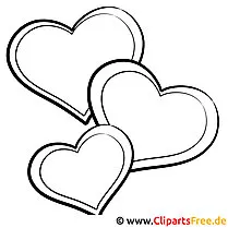Heart picture PDF for coloring