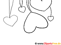 Hearts Free Coloring Pages