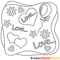 Amour coloriage
