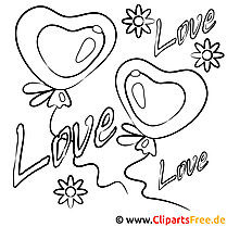 Gratis afdrukbare muursjablonen - Liefde en Valentijnsdag