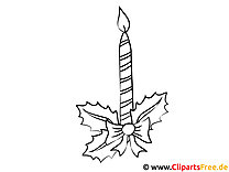 Advent candle template for coloring