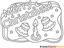 Christmas picture for coloring