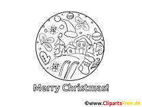 Print free Christmas coloring pages