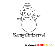 Coloring page to print Winter, Snow, Christmas