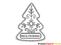 Χρωστική σελίδα Χριστουγεννιάτικο δέντρο