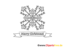 Snowflake picture coloring template free