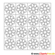 Snowflakes coloring page free