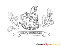 Beautiful coloring page for Christmas chats