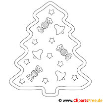 Christmas tree Coloring picture for Christmas