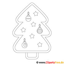 Kerstboom Windowcolor - gratis sjabloon