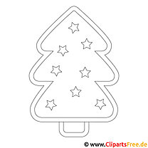 Windowcolor coloring pages for Christmas - Christmas tree to print out