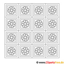 Winter Ornament Free coloring page
