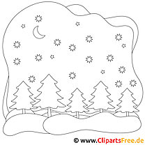 Free coloring pages about winter, snow, ice