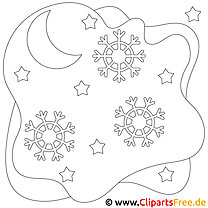Coloring pages winter and snow