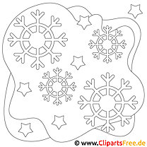 Snowfall picture, coloring page, coloring picture
