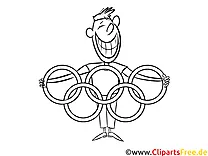 Olympische Ringe - Winter Sport Ausmalbilder