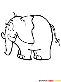 Elefant Malvorlage -  Malvorlagen gratis